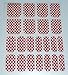 Chix Nails Nail Wraps 	Red Silver Fishnet Fishnet Fingers Toes Vinyl Foils Minx Trendy Style