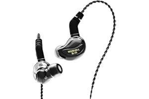 H HIFIHEAR Yinyoo BLON BL01 In-Ear-Monitore, 10 mm Biology Fiber Diaphragm Driver In-Ear-Kopfhörer. Zinklegierung spiegelpolierter HiFi-In-Ear-Kopfhörer (kein Mikrofon, Pistole)