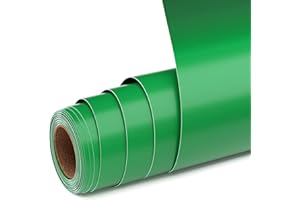 UIOK Vinilo Adhesivo Permanente, Mate Verde Vinilo Permanente para Cricut, 30,5 cm x 457,7 cm Rollo de Vinilo Verde para Cerámica, Vidrio, Taza (Verde)