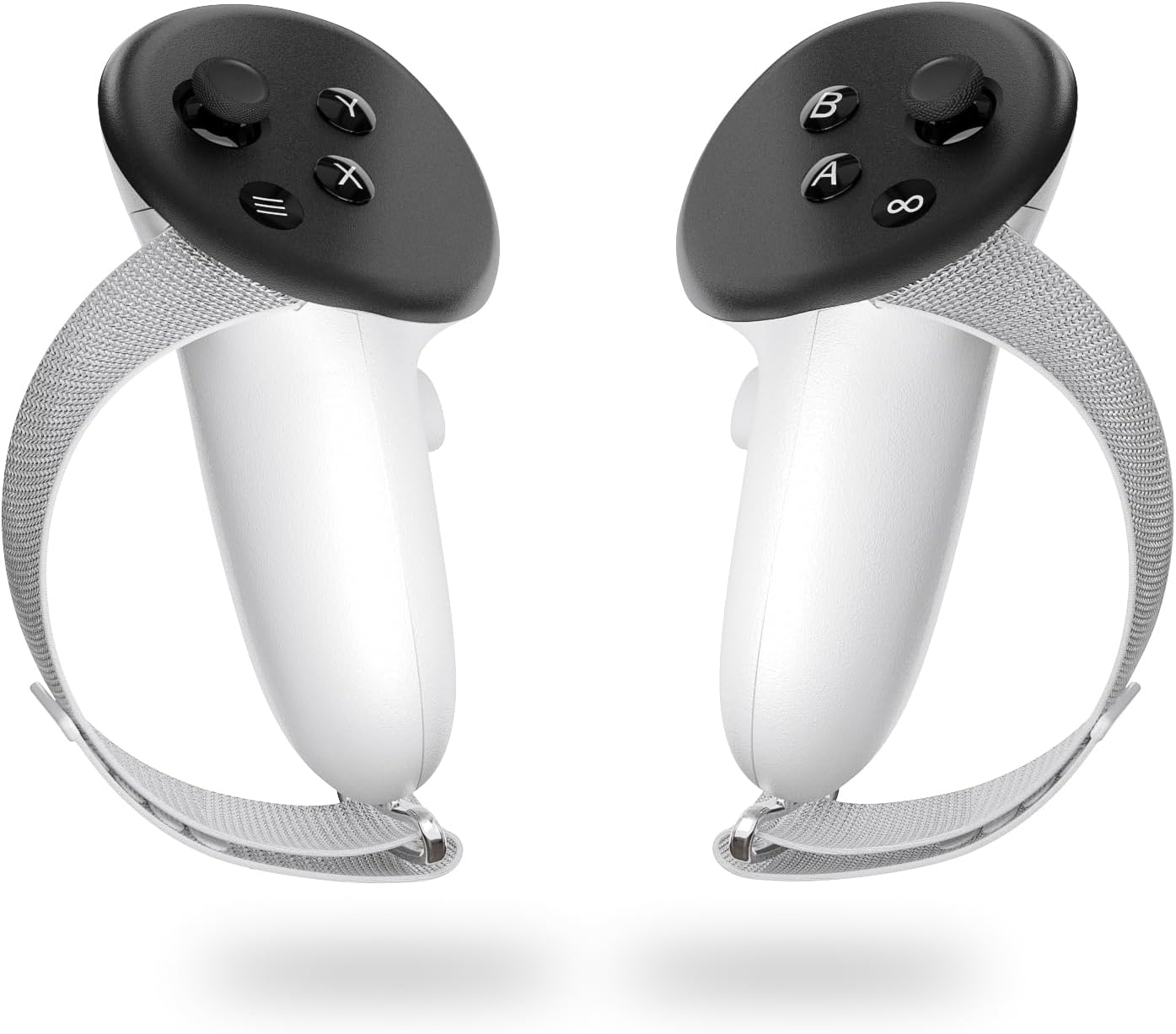 Mayue Controller Grips for Meta/Oculus Quest 3,Cover with Non-Slip Texture and Adjustable Soft Straps, Compatibility with Official Charging Dock Battery