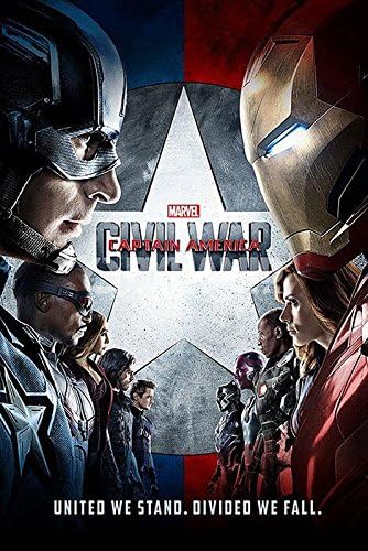 Marvel Captain America Civil War Poster - United we Stand (61cm x 91,5cm) + plus fabulous protective gift tube