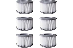 YanBan 6pcs Hot Tub Filters for MSpa Inflatable Pools, Enhanced Version Filter Cartridge Pump Fit for MSPA all Current Hot Tubs