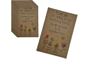 WAYSTOSAYTHANKYOU 10 x Birthday Wildflower Seed Packets Envelopes - Eco Plastic Free Party Bag Fillers, Unpersonalised, Contains Seed, Prize, Childrens Party Present, Garden Gift, Goody loot Swag Bag Filler