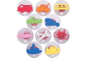 READY 2 LEARN Giant Stampers | Transportation Vehicles | Set 1 | Set of 10 | Easy to Hold Foam Stamps for Kids | Art and Craft Stamps for Displays, Posters, Signs and DIY Projects