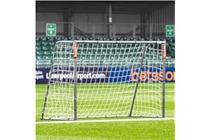 FORZA Steel42 Football Goal – Premium Heavy-Duty Steel Garden Goal | 100% Weatherproof, Tool-Free Setup, Unbreakable 42mm Galvanised Frame + All-Weather Net | Multiple Sizes & Optional Rebounder Kit