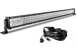 AUXTINGS 106 cm 42 pollici 540W Barra luminosa a LED Lente Spot Flood Tripla fila LED Luci subacquee da lavoro con cablaggio Kit per fuoristrada ATV AWD SUV 4WD 4x4 Pickup,12V 24V DT Impermeabile