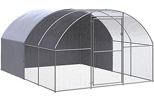 vidaXL Pollaio per Esterni 3x4x2 m in Acciaio Zincato