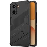 Microcase POCO X8 Pro 5G / Redmi Turbo 5 5G İle Uyumlu Matrix Serisi Armor Standlı Perfect Koruma Kılıf - Siyah AL3416
