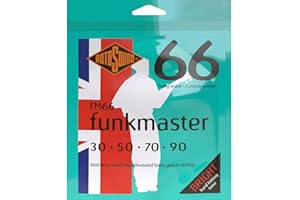 Rotosound FM66 Stainless Steel Funkmaster Gauge Roundwound Bass Strings (30 50 70 90)