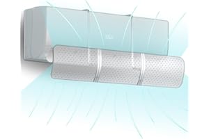 WIOONI Deflettore per Condizionatore Universale, Deflettore Aria Condizionata per Condizionatori per Casa/Ufficio, Neonati, Anziani, Donne in Gravidanza - Trasparente