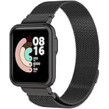 Mi-Case Cinturino per Xiaomi Mi Watch Lite/Redmi Watch, Bracciale in Metallo è Compatibile con Xiaomi Mi Watch Lite/Redmi Wat