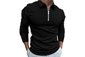 LAOSU Polo Homme Grande Taille sans ÉTiquette Bouton Hauts DéContractéS Confort Polo Longue Manche Homme Automne Chemise Polo Homme Manche Longue De Marque en Solde Polo Mariniere