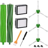 spare parts for APZOVO iRobot Roomba E&I series i7 i7+ i3 i3+i4 i4+ i6+ i8 i8+ j7 j7+/Plus E5 E6 E7, 2 multi-surface
