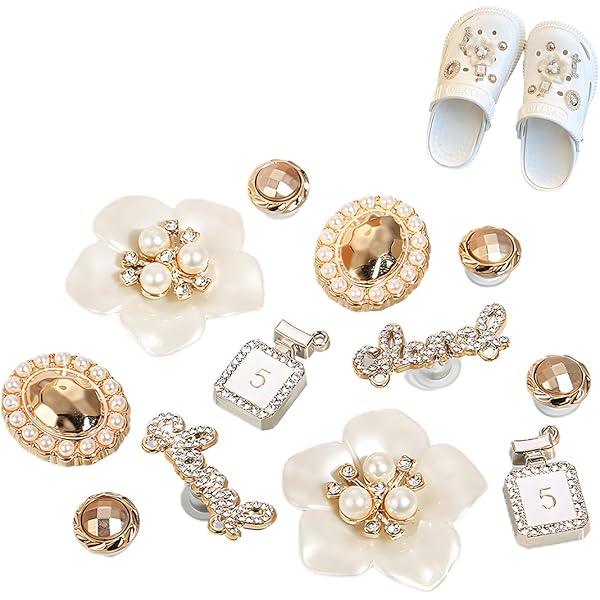 JSTHHTT 18 stuks kristallen diamanten vlinder bedels, krokodillen bedels bling schoendecoraties voor vrouwen en meisjes verjaardag