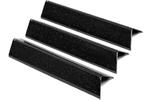 MGIESSCA 7635 38,8CM Flavorizer Bars pour Weber Spirit I&II 200 ,Spirit E210/220 S210/220 Grils(avec boutons de commande à l'avant), rails d'arôme en porcelaine émaillée,bouclier thermique couvercle de brûleur