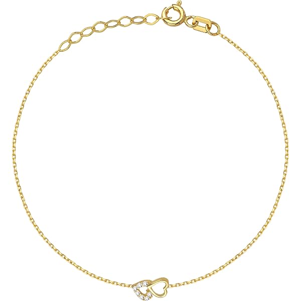 Goldarmband 333 8k Gelbgold – Mit Engelsflügel Kugel Gravur, Verstellbar 17–19 Cm