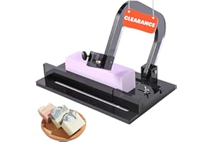 BOOWAN NICOLE Coupe-savon en acrylique réglable et en acier inoxydable fait à la main