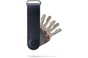 Distil Union Ferris KeyLoop Key Organizer | Includes Leather Cover, 5 KeyMods, & FobRing | Holds up to 6 Keys + Car Key