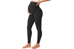 BAYDI Maternity Leggings Over Bump Gym Leggings Belly Support Sports Leggings Pregnancy Workout Leggings Buttery Soft Yoga Pants