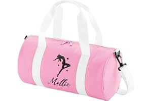 Absolutely Top Girls Personalised Dance Glitter Barrel Bag