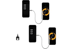 NEWBINN 2 x Kühlschrankschloss ohne Bohren mit Code 360° Drehbar für Kinder unter 5 Jahren, Geeignet für Kühlschränke, Waschmaschinen, Schränke, Kleiderschränke, Toiletten, Weinkühler, Fenster