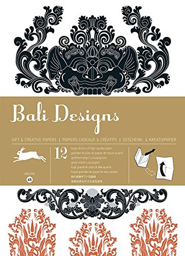 Bali Designs - Volumen 45. 12 grandes feuilles de papiers cadeaux & créatifs de haute qualité. francais Bali Designs - Volumen 45. 12 grandes feuilles de papiers cadeaux & créatifs de haute qualité. francais
