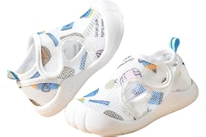 Cocila Boys Girls Water Shoes Summer Infant Toddler Girls Boys Shoes Sandals Flat Bottom Non Slip Half Open Toe Slip Breathable Soft Shoes Baby Sandals Size 4 Boy