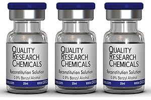 QUALITY RESEARCH CHEMICALS Solución de reconstitución (20 ml), paquete de 3 - Vial de vidrio