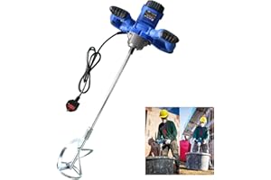 HUINI 2600W Electric Plaster Paddle Mixer Drill Mortar Cement Stirrer 6 Gear Adjustable