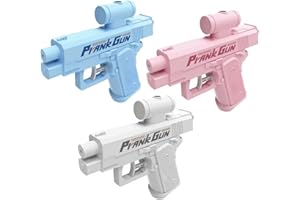 WIWIDANG Prank Wasserpistole mit Rückspritzeffekt – Lustiger Wasserblaster für Erwachsene – Ideal für Sommer, Streiche & Outdoor-Überraschungen (Rosa+Blau+Weiß)