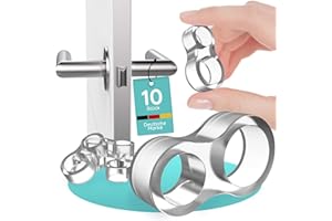 HOMERY Türstopper Klinke [10 Stück] – Türklinkenpuffer transparent aus Silikon, Türgriff Stopper & Türklinken Stopper – Wandschutz Türklinke & Türgriff Schutz, Türstopper Griff