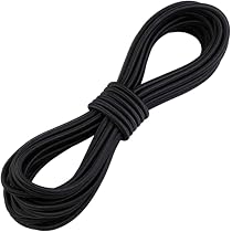 20 Fermacorda A Molla In Plastica Nera Con Doppio Foro - Per Cordini, Lacci, Zaini E Abbigliamento, Diametro Foro 4,5 Mm