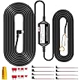 AZDOME Hardwire Kit for M300 M301 Dash Cam Parking Mode Cable Kit 12V-24V to 5V, Low Voltage Protection, LP/Mini/ATO/Micro2 Fuse Charging Cable with Micro USB Port for M300 M301(JYX04)
