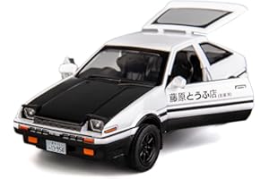 TGRCM-CZ Toyota AE86 Modèle de voiture initiale D 1/32 en alliage de zinc avec son et lumière pour enfants, garçons et filles, cadeau (noir)