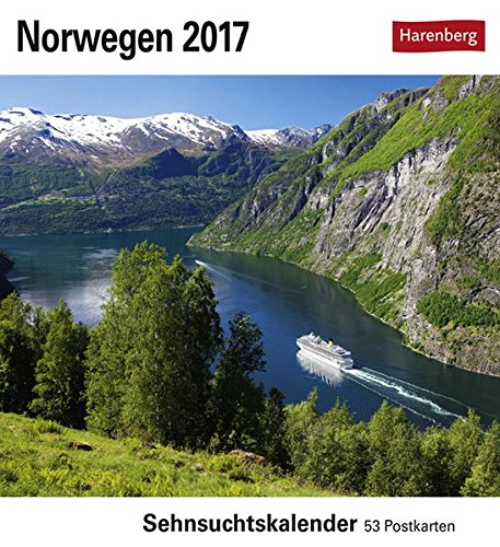 Norwegen - Kalender 2017: Sehnsuchtskalender, 53 Postkarten