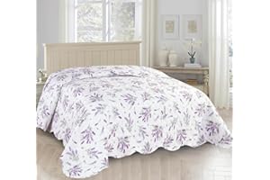 il dolce stile della tua casa trapuntino estivo matrimoniale/singolo/piazza e mezza copriletto trapuntato 100 grammi stampa multicolor (lavanda, matrimoniale)