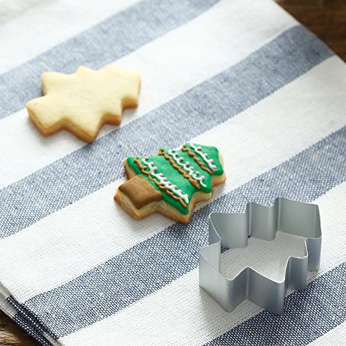 JOYOLDELF 30 Stück Backen Keks Ausstecher – Set aus Edelstahl Metall Ausstechformen leichtes Backen Fondant Plätzchen, Tortendekorationen - 4