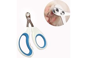 Trumoon Cat Nail Clippers/Trimmers - Kitten Claw Clippers for Indoor Cat and Samll Animals(2mm -White-Blue)