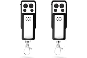 LUIRSAY Lot de 2 Télécommandes de Portail 433,92 MHz – Compatible avec 114253, OLD 104250, RED 104257, 104251, 104350 – 4 Canaux, Code Tournant, Design à Glissière – Piles Incluses