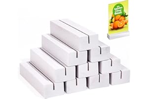 Gipizi Kartenhalter Holz 10 Stück Weiß Tischkartenhalter Fotohalter, Menükartenhalter für Restaurants, Tischnummer Platzkartenhalter für Hochzeiten, Bankette und Partys