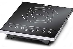 ROMMELSBACHER CT 2010/IN pojedyncza płyta indukcyjna (szkło ceramiczne, rozpoznawanie garnków, energooszczędne, czujniki dotykowe, wyświetlacz LED, 60-240 stopni, timer, automatyczne wyłączanie, wskaźnik ciepła resztkowego, 2000 W)