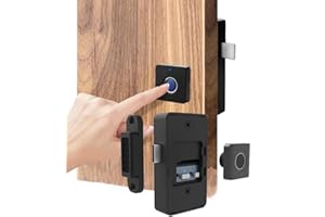 ReachMall 10/20 Fingerprints Biometric Fingerprint Recognition Lock, Smart Fingerprint Door Lock, Drawer Cabinet Lock, For Drawer, Cabinet(10 fingerprints)