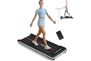 GEARSTONE Tapis Roulant Elettrico, Tapis Roulant Salvaspazio, Walking Pad 1-6 km/h, Tapis Roulant Compatto per casa e ufficio, Tapis roulant con display a LED e Bluetooth