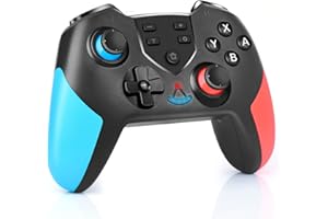 Jubor Switch Controller, Wireless Controller Kompatibel mit Nintendo Switch/Switch OLED/Switch Lite, Aufwachen, Dual Shock und Turbo Funktionen, 6-Achsen Gyrosko, Turbo und Screenshot