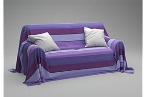 Dorian Home - Copriletto Singolo Estivo e Primaverile 180x270 Cotone 100% Puro Resistente Ideale come Telo Copridivano Arredo Copritutto, Copri Divano e Coperta Letto Singola, Foulard Leggero Multiuso