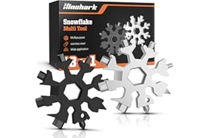 Hinshark Regalo Uomo Papà, 18-in-1 Multi-Tool Snowflake Multiuso Gadget Utili, Idee Regalo Uomo Compleanno Natale Regali Natale Originali