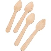 Garc&iacute;a de Pou - 100 Units - Coffee Spoons 11 cm Natural Wood