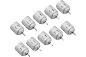 HALJIA 10Pcs DC Motor 140 Mini Motore Elettrico DC 3-6V 15000 RPM per Giocattoli Fai da Te