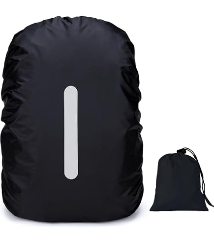 Housse Imperméable Pour Sac à Dos - Motif Dinosaure - Taille ~50x44x13 Cm - Avec Sac De Rangement - Pour École, Randonnée, Voyage - 2