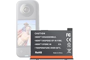 XINGLT Insta360 X3 Akku Ersatz für Insta360 ONE X3 Zubehör,Mini tragbarer Akku kompatibel mit insta360 x3 Zubehör Insta 360 X3 Kamera Nicht wasserdicht